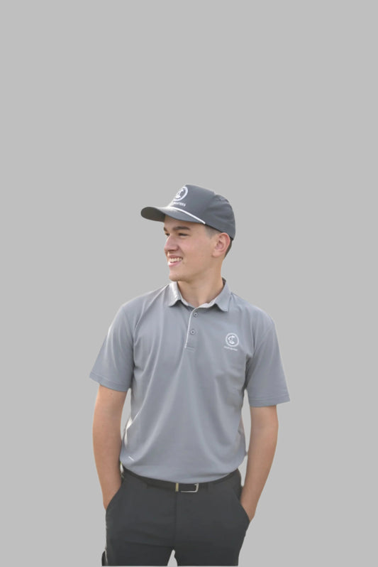 Grey Golf Polo By Bogey Beaters