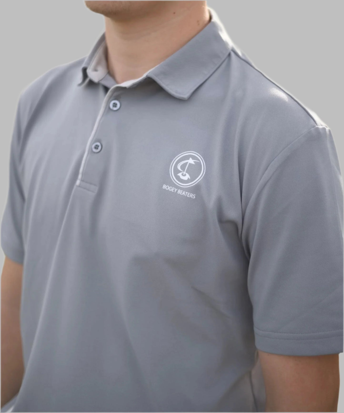Grey Golf Polo By Bogey Beaters
