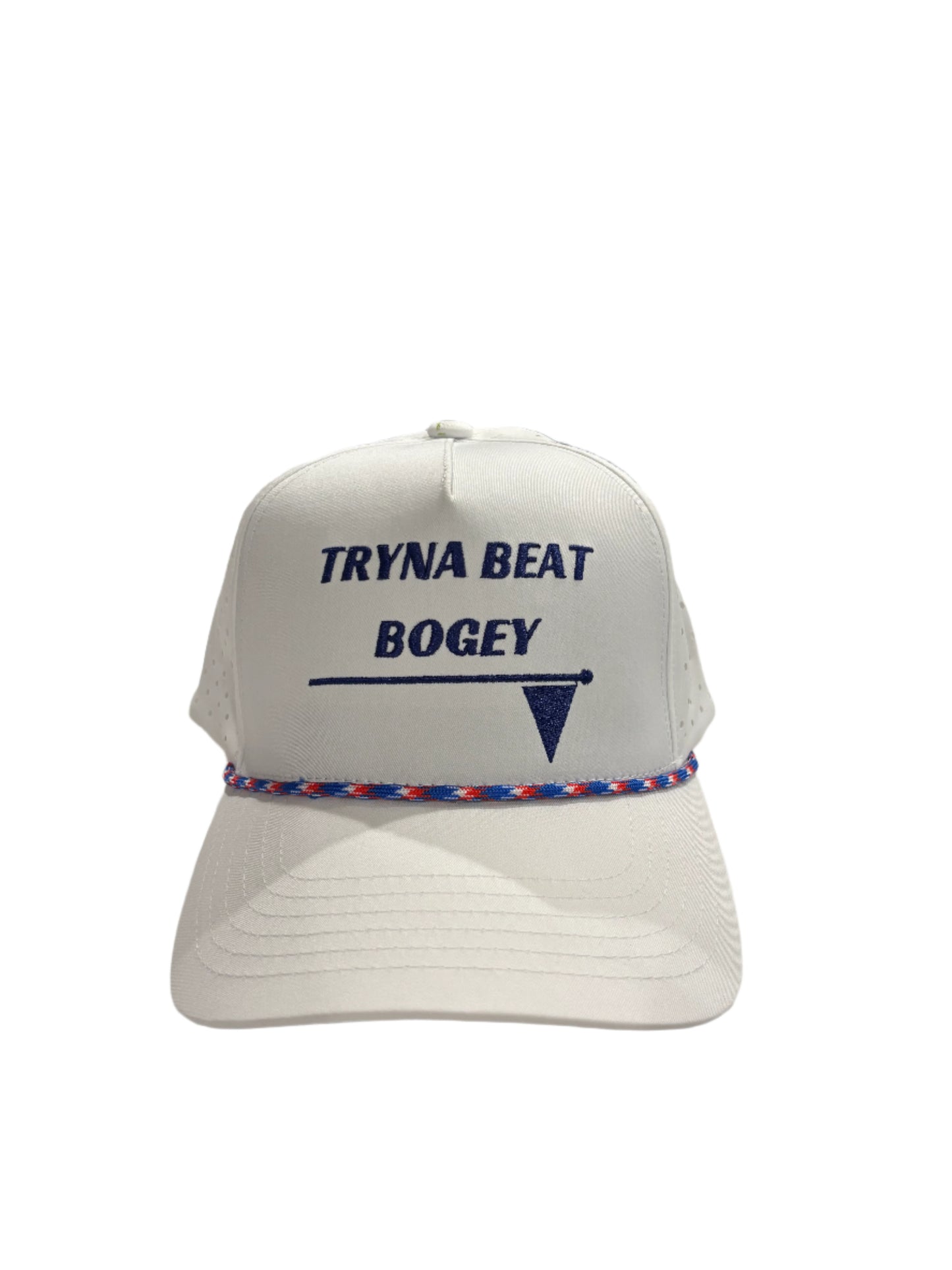 Red White and Blue Golf Rope Hat