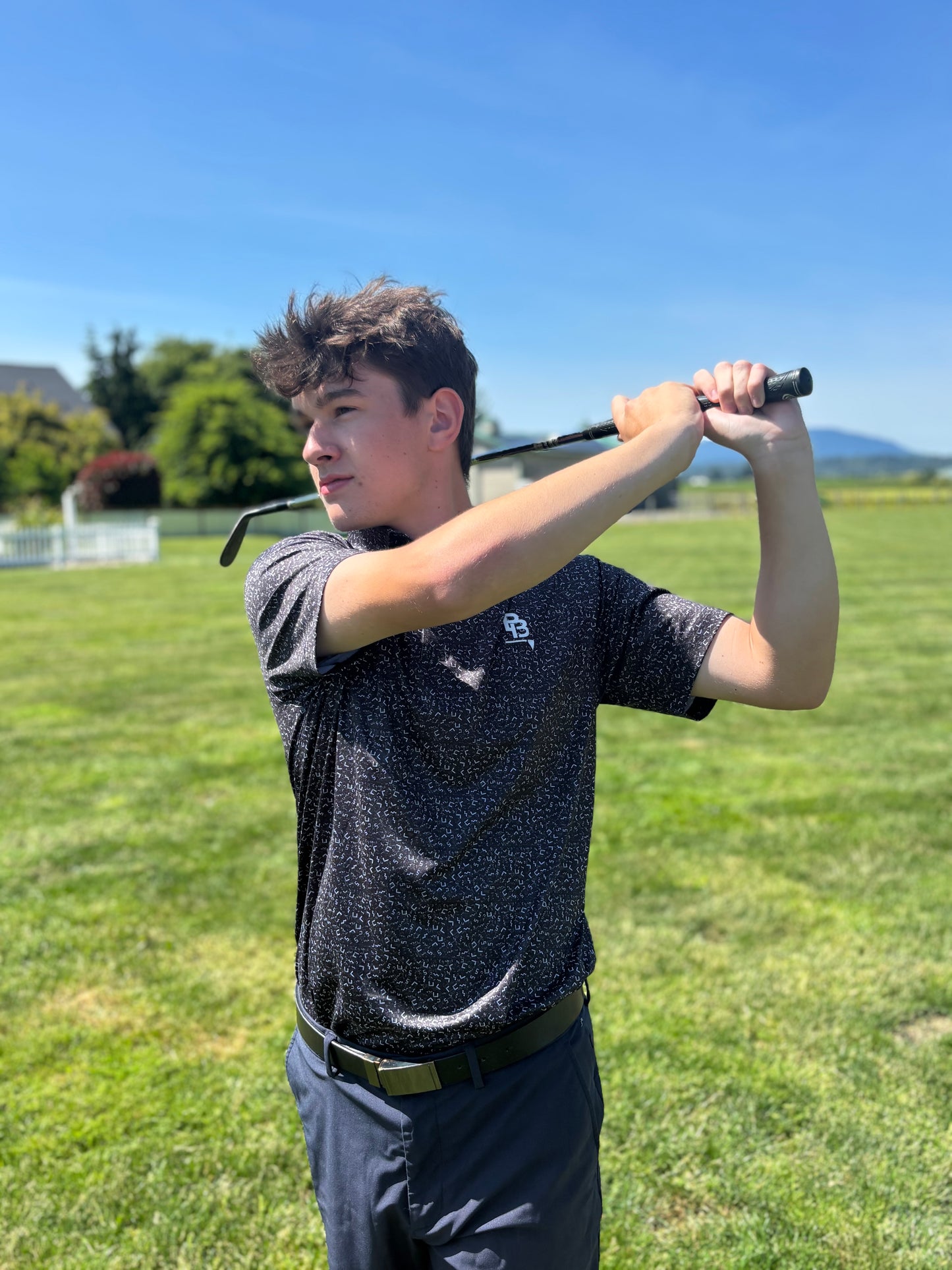 Black Golf Polo By Bogey Beaters