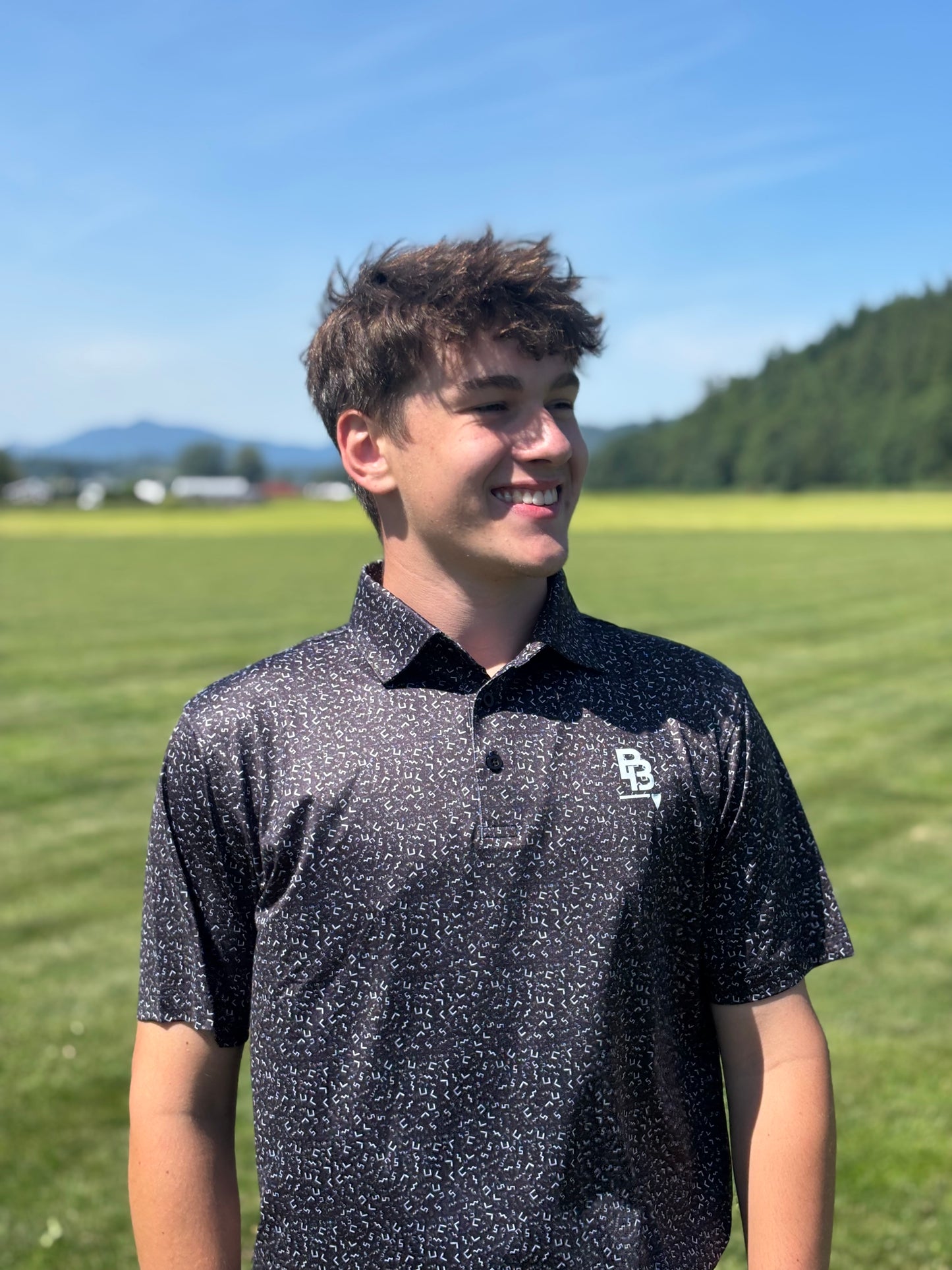 Black Golf Polo By Bogey Beaters